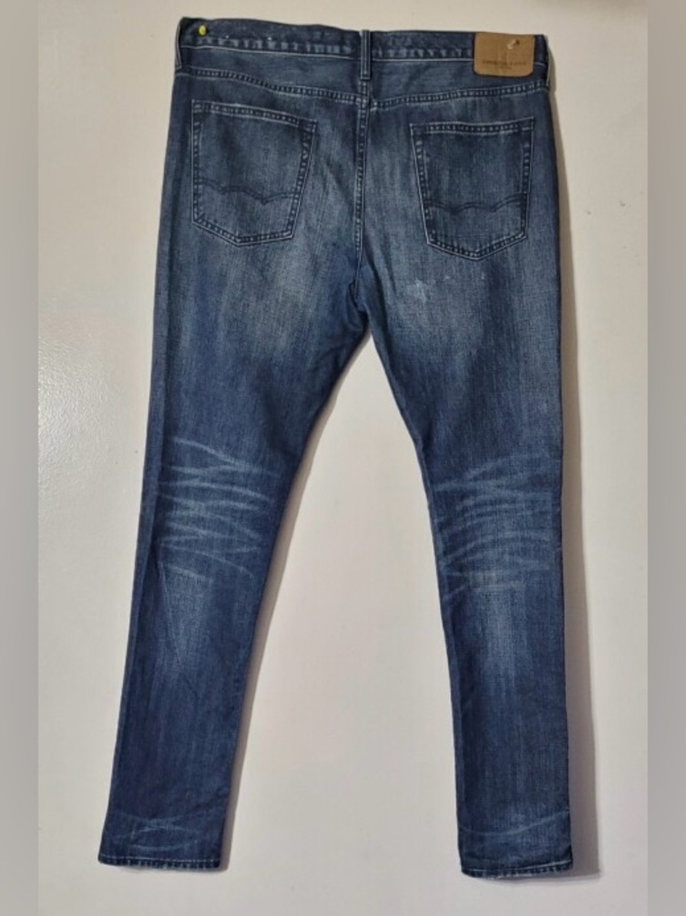American Eagle Outfitters Men's Skinny Jeans - Dark Blue Wash